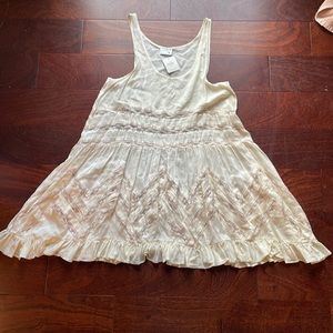 Free people voile trapeze lace tunic dress